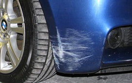 Blue car before